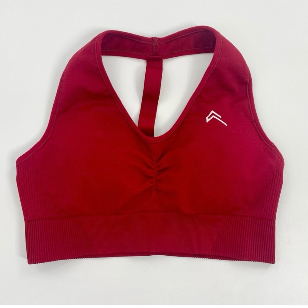 Oner Active | Classic Seamless 2.0 V-Neck Bralette Red Wine Athleisure Sports M